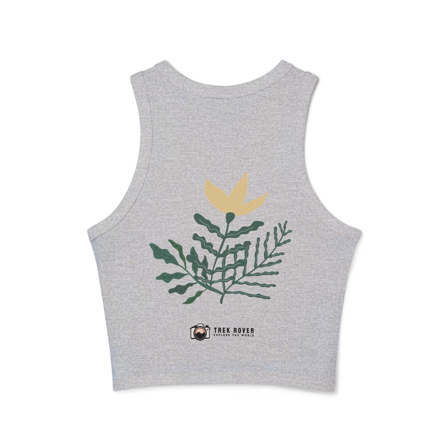 Crop Micro Rib Racer Tank Top - Women
