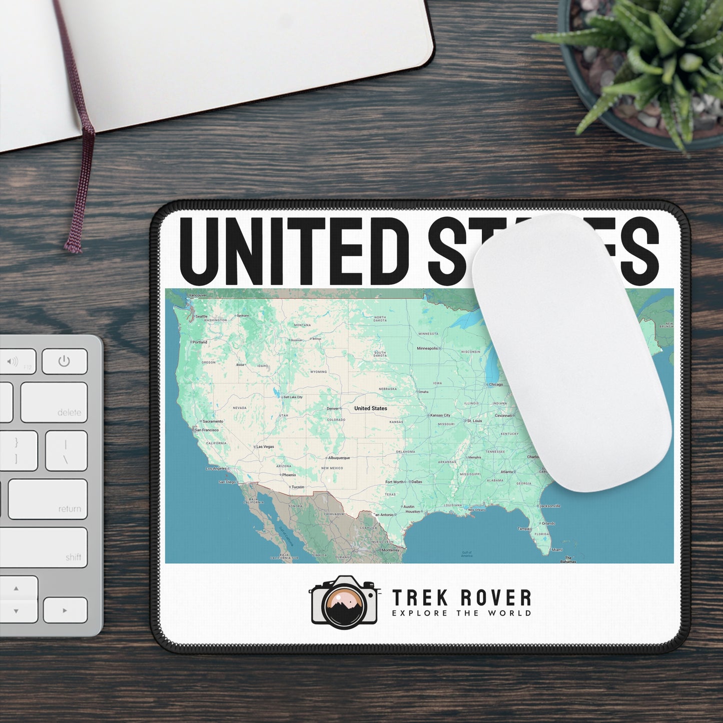 Explore the USA - United States Map Mouse Pad