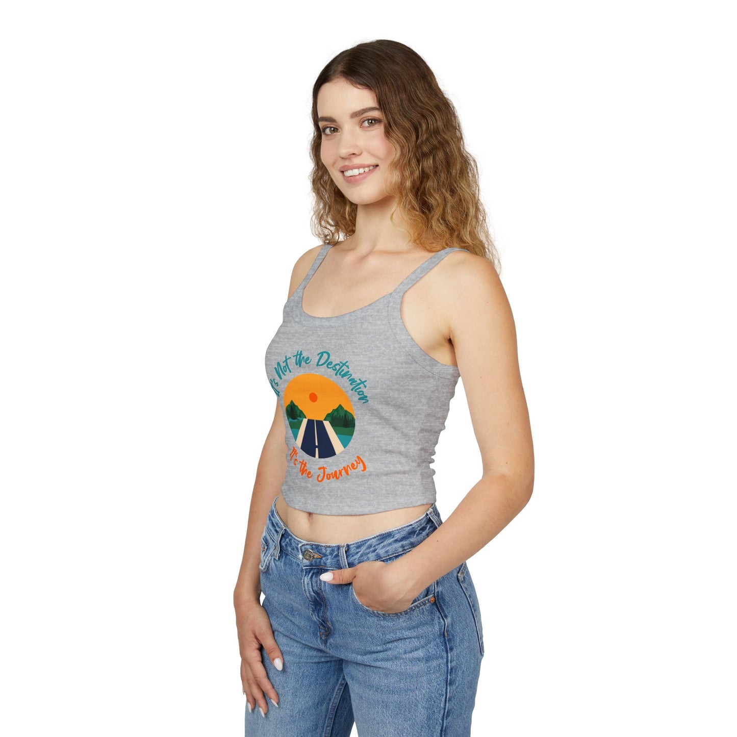 Trek Rover - Crop Spaghetti Strap Tank Top