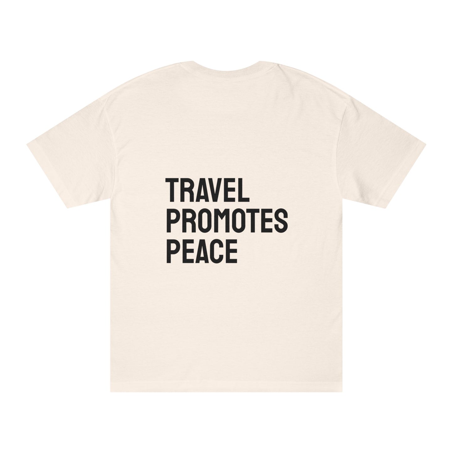 Travel Promotes Peace Classic Tee - Casual Streetwear for Adventurers
