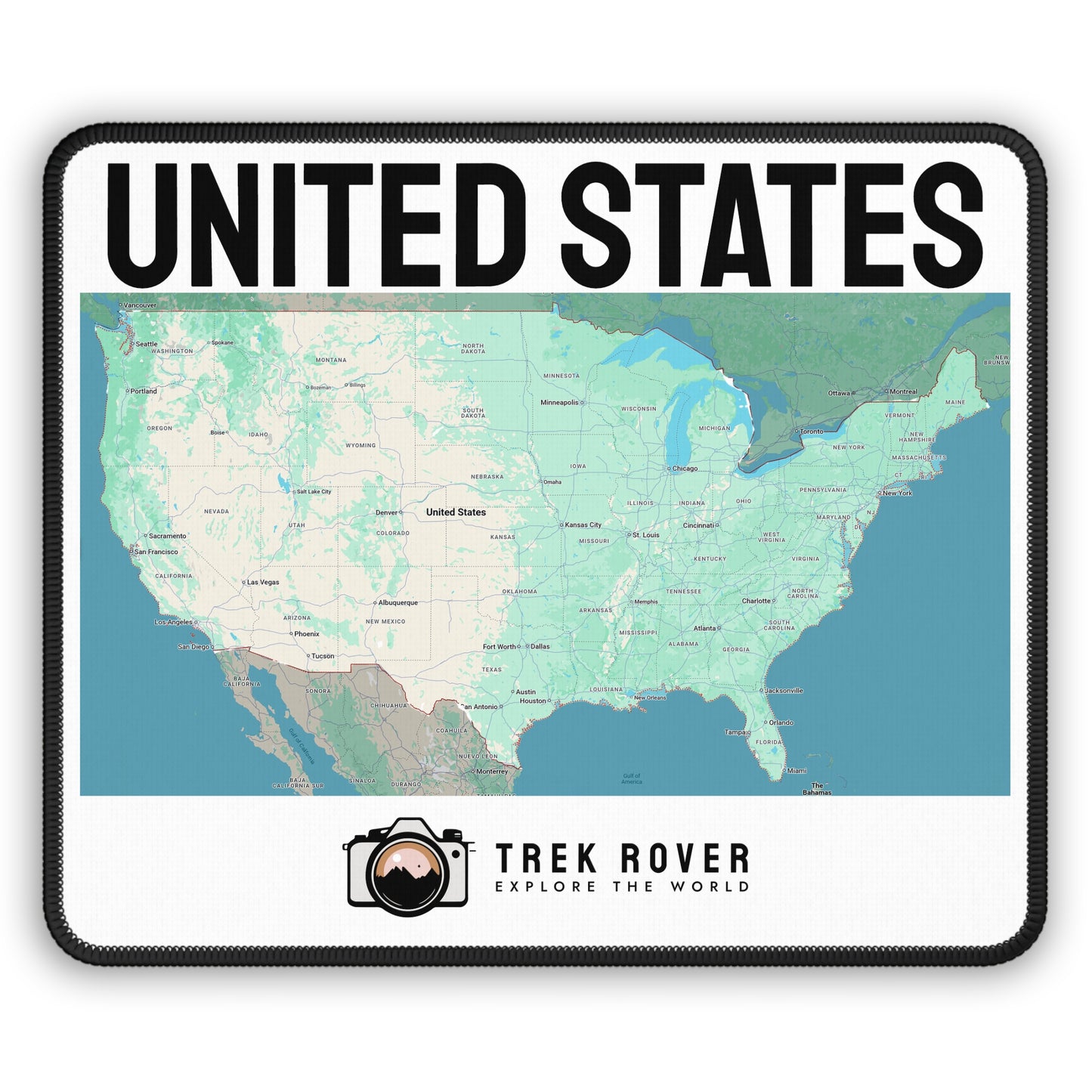 Explore the USA - United States Map Mouse Pad