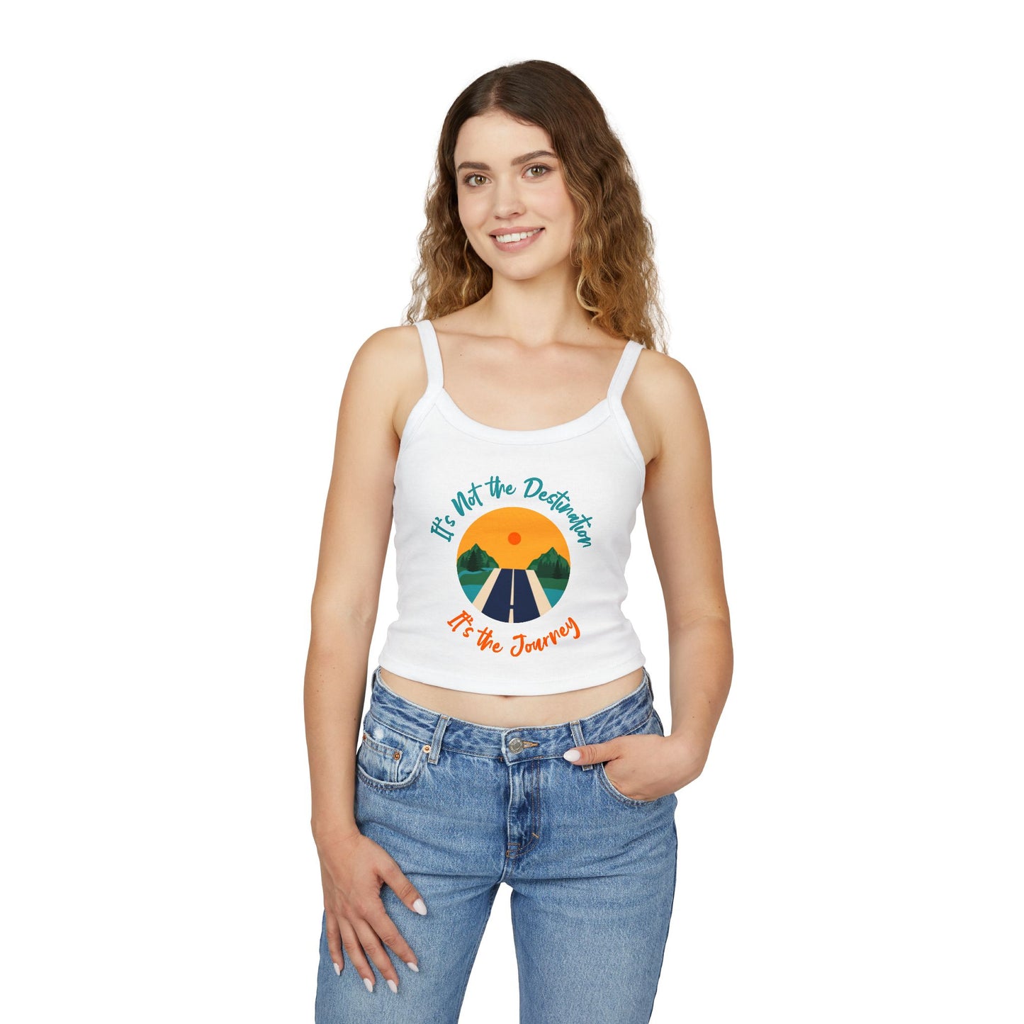 Trek Rover - Crop Spaghetti Strap Tank Top