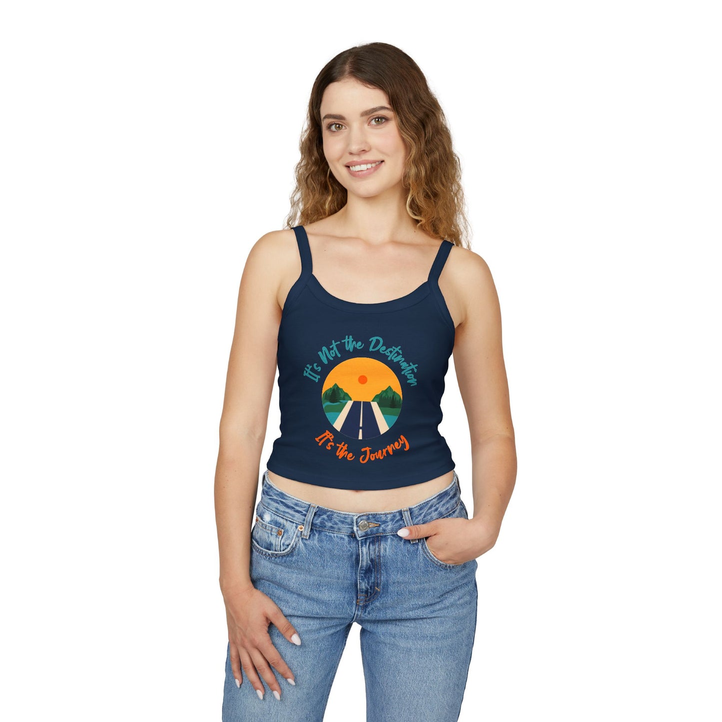 Trek Rover - Crop Spaghetti Strap Tank Top