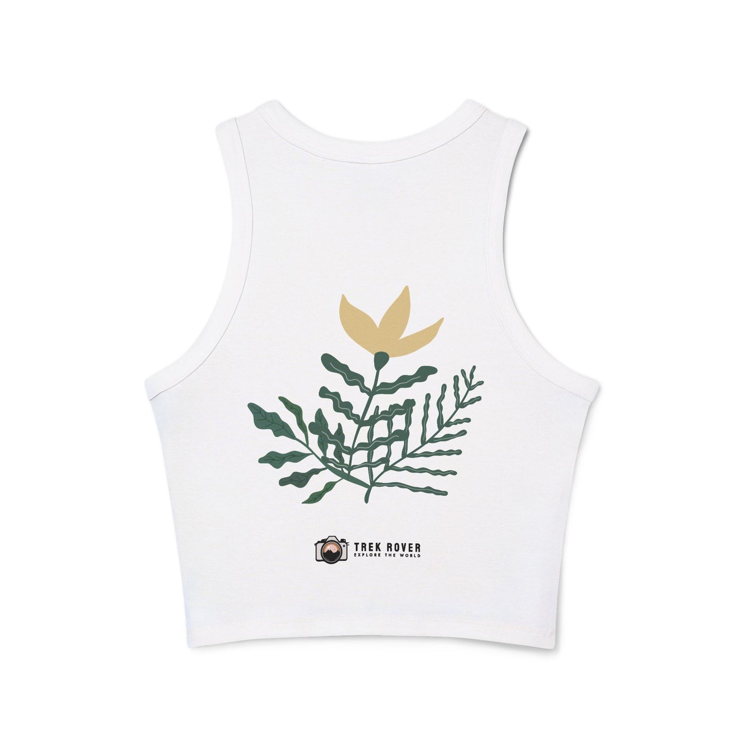 Crop Micro Rib Racer Tank Top - Women