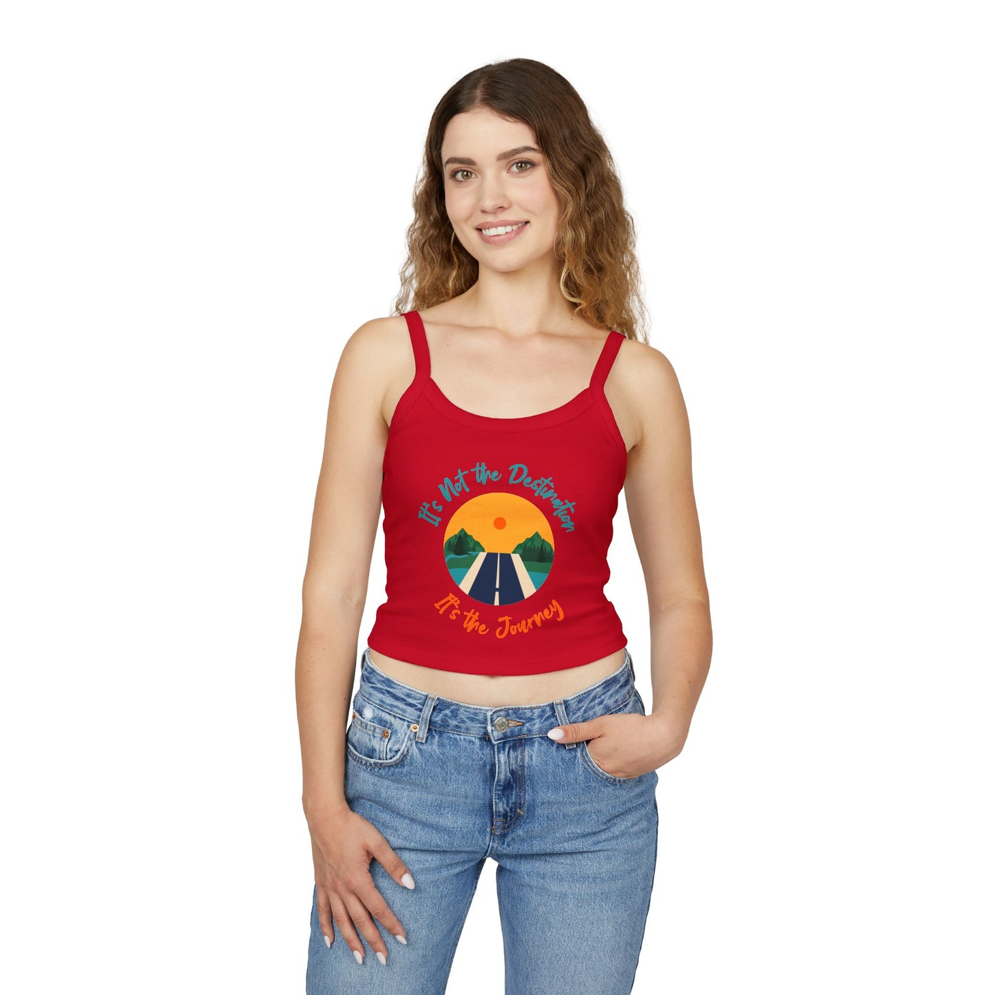 Trek Rover - Crop Spaghetti Strap Tank Top