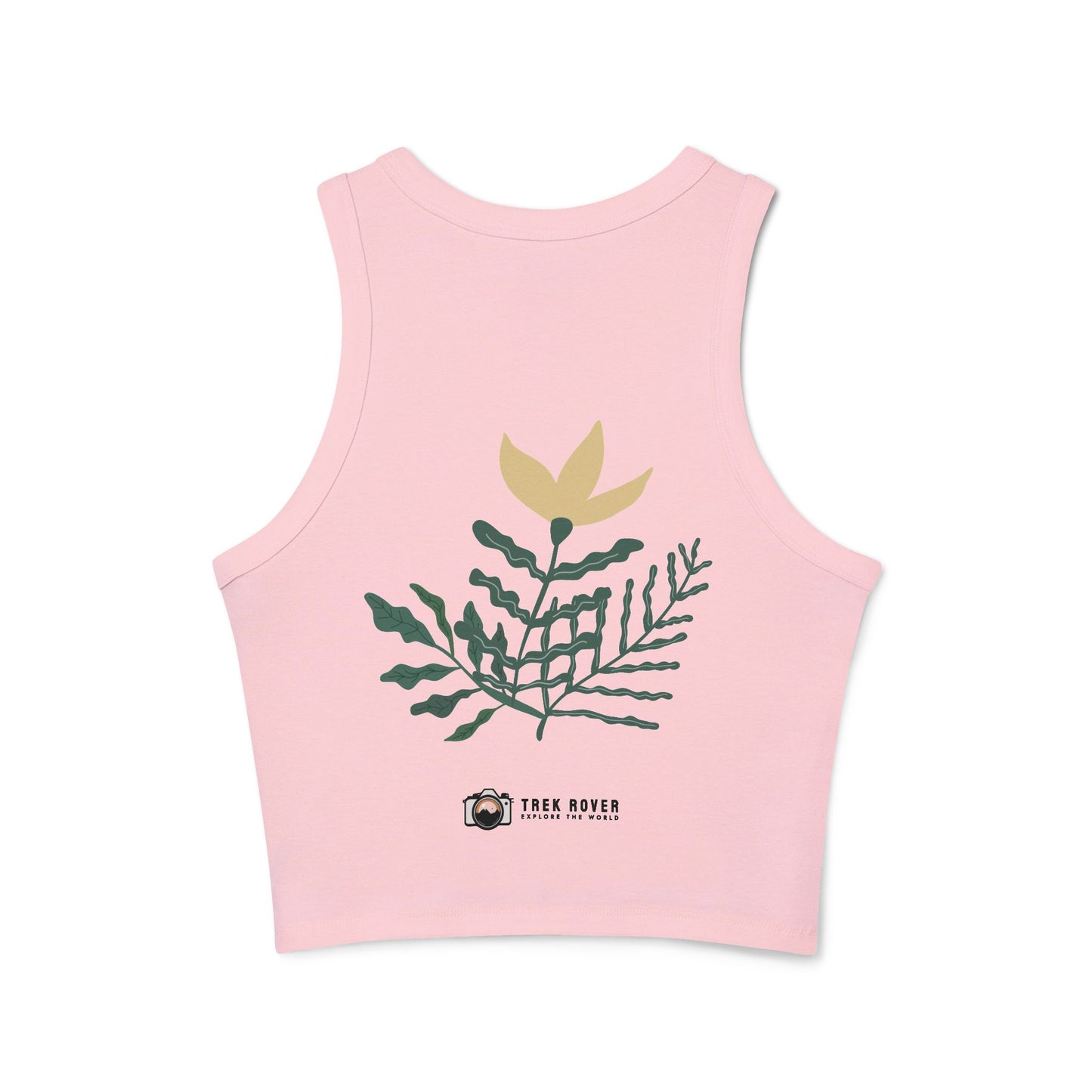Crop Micro Rib Racer Tank Top - Women