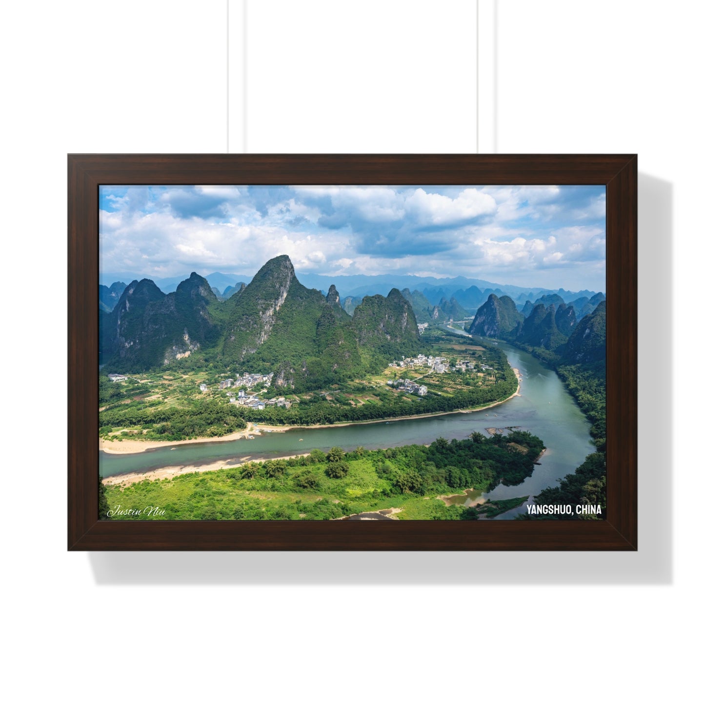 Framed Art Series - Yangshuo, China by Justin Niu