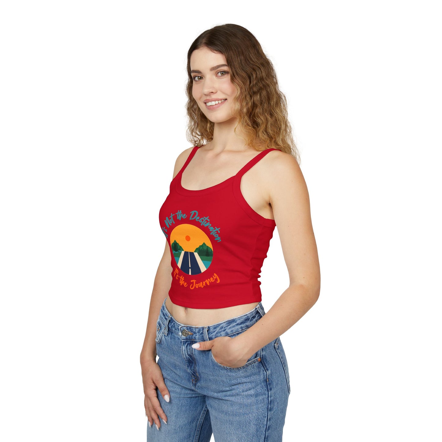 Trek Rover - Crop Spaghetti Strap Tank Top