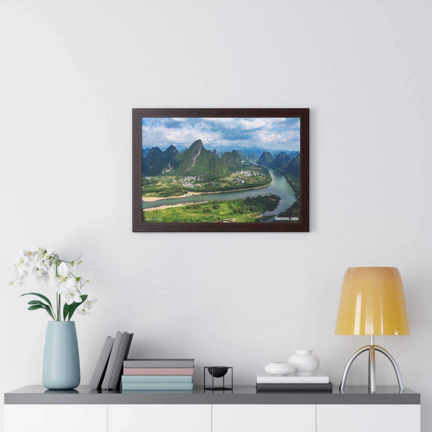 Framed Art Series - Yangshuo, China by Justin Niu