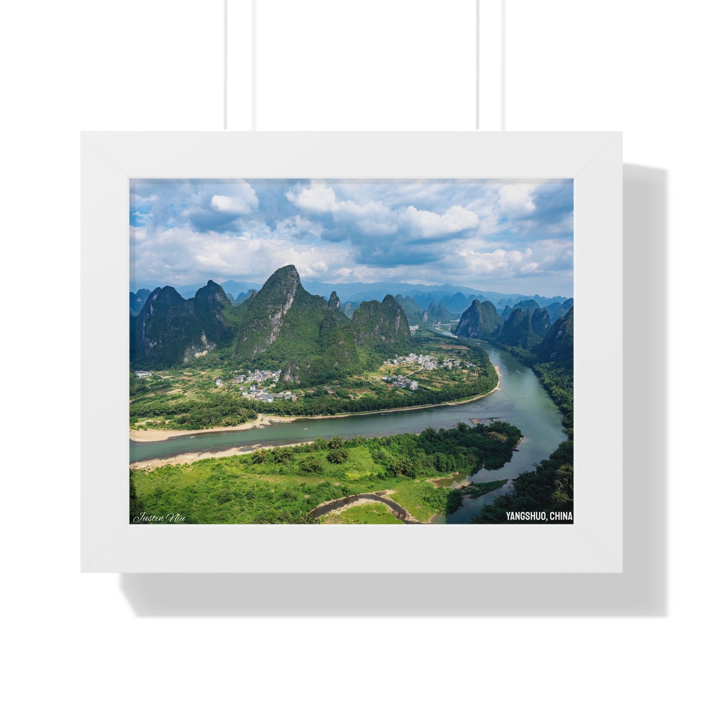 Framed Art Series - Yangshuo, China by Justin Niu