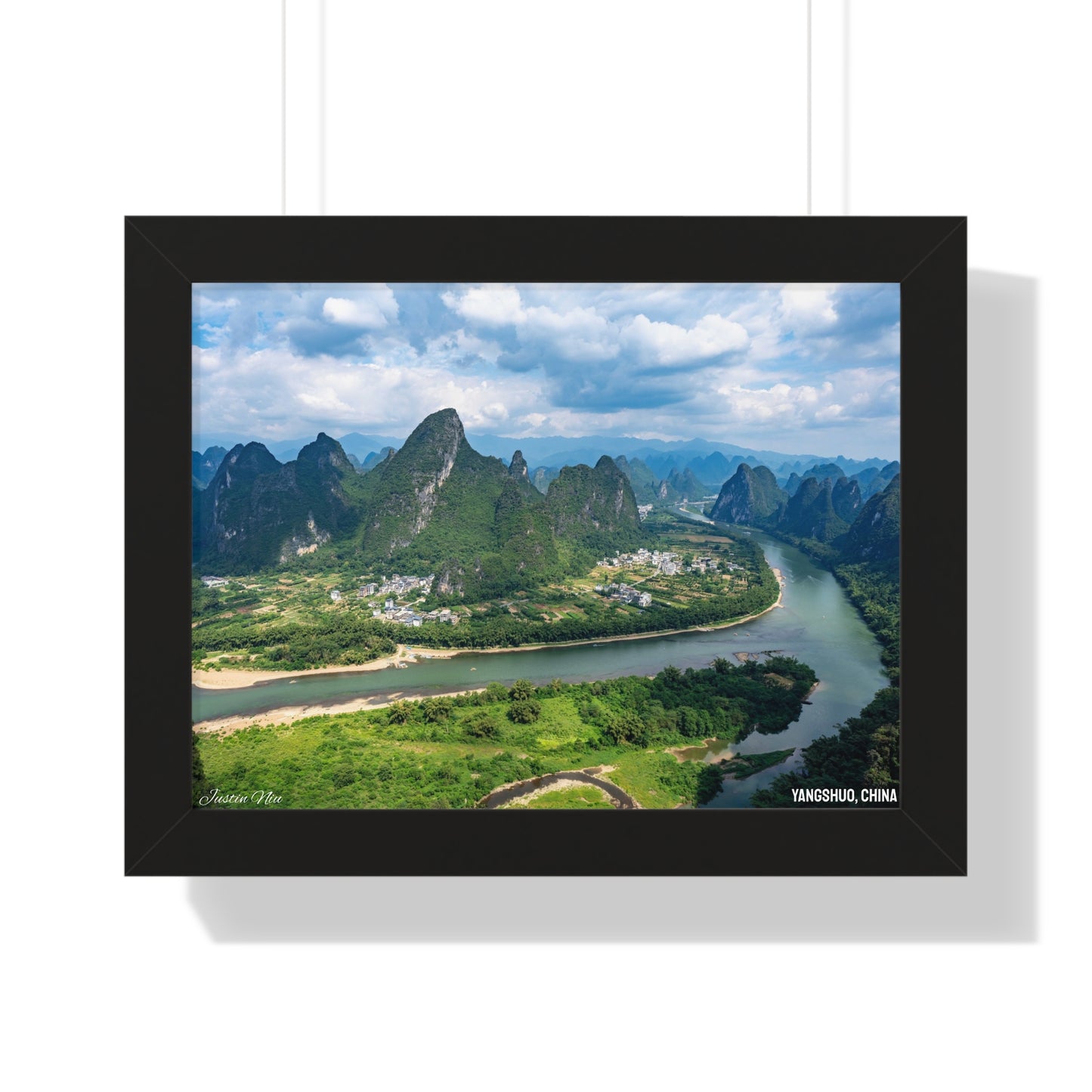 Framed Art Series - Yangshuo, China by Justin Niu