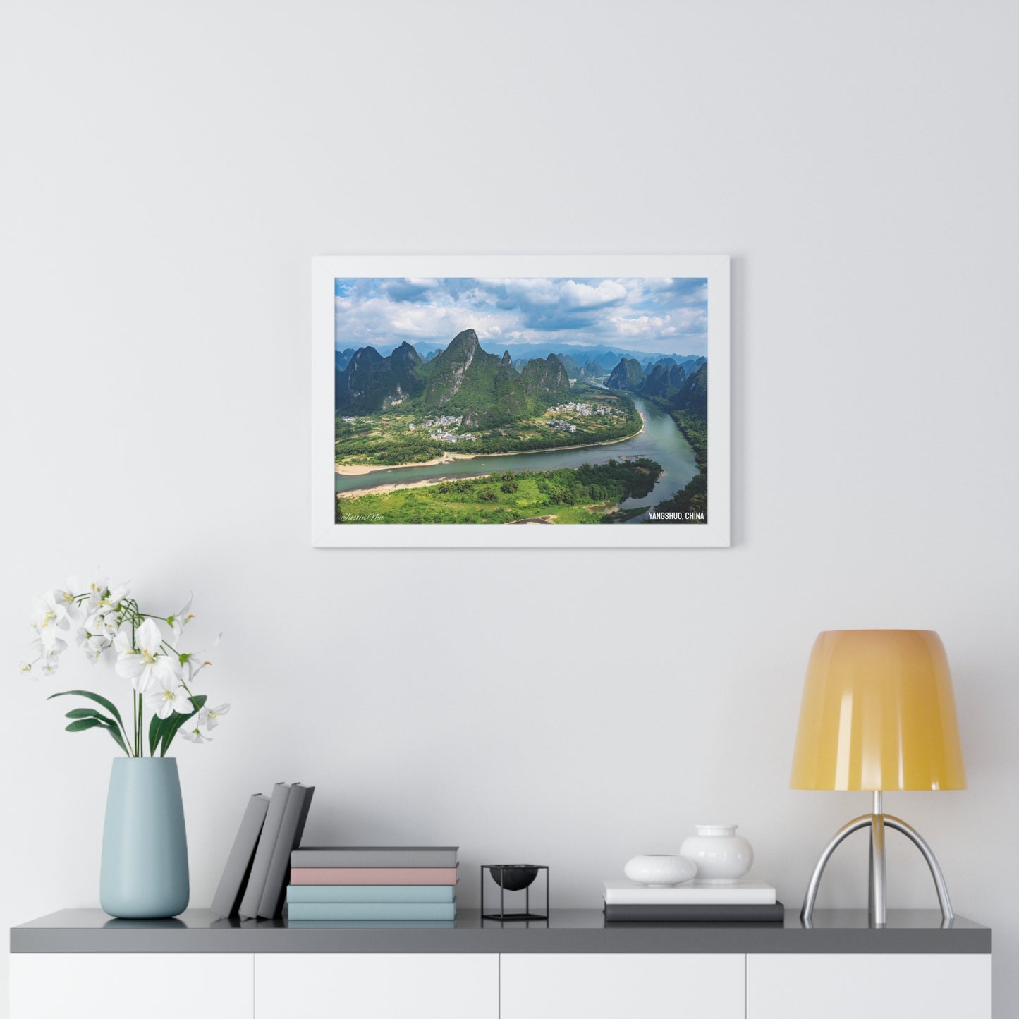 Framed Art Series - Yangshuo, China by Justin Niu