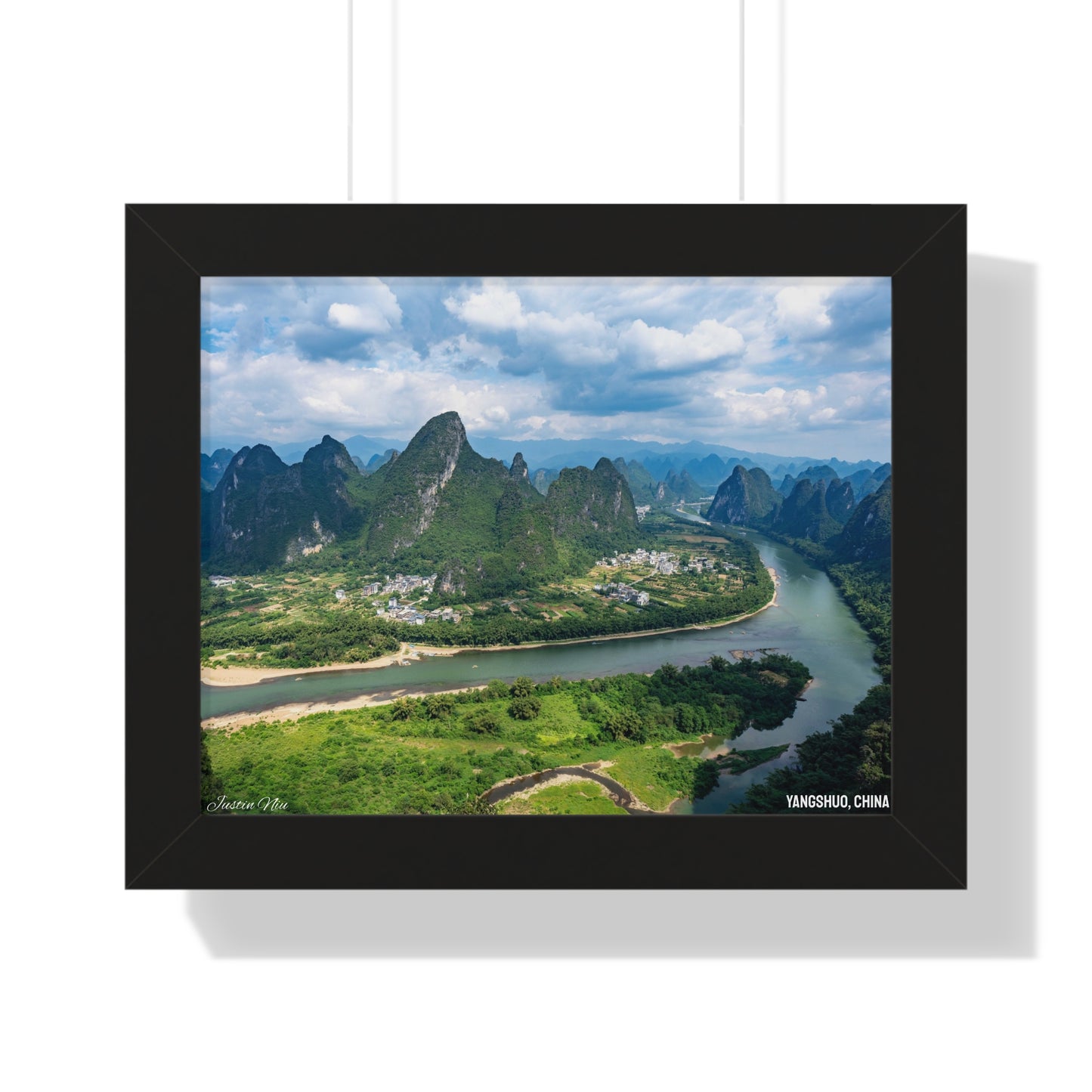 Framed Art Series - Yangshuo, China by Justin Niu