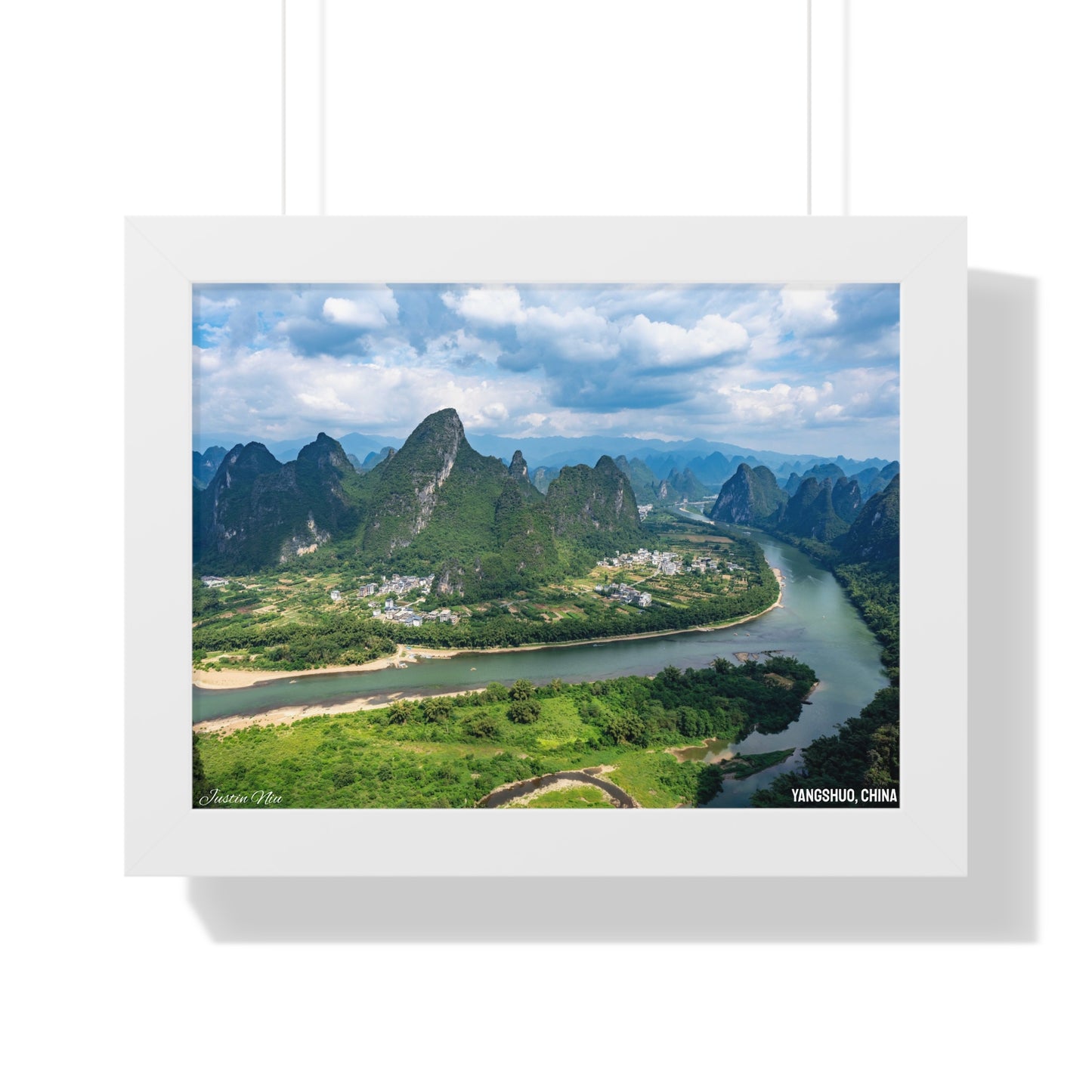 Framed Art Series - Yangshuo, China by Justin Niu