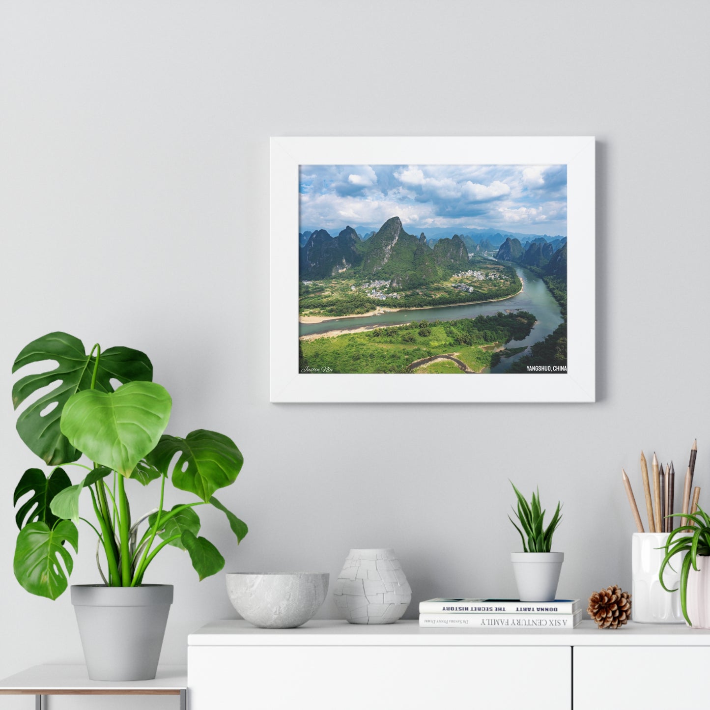 Framed Art Series - Yangshuo, China by Justin Niu