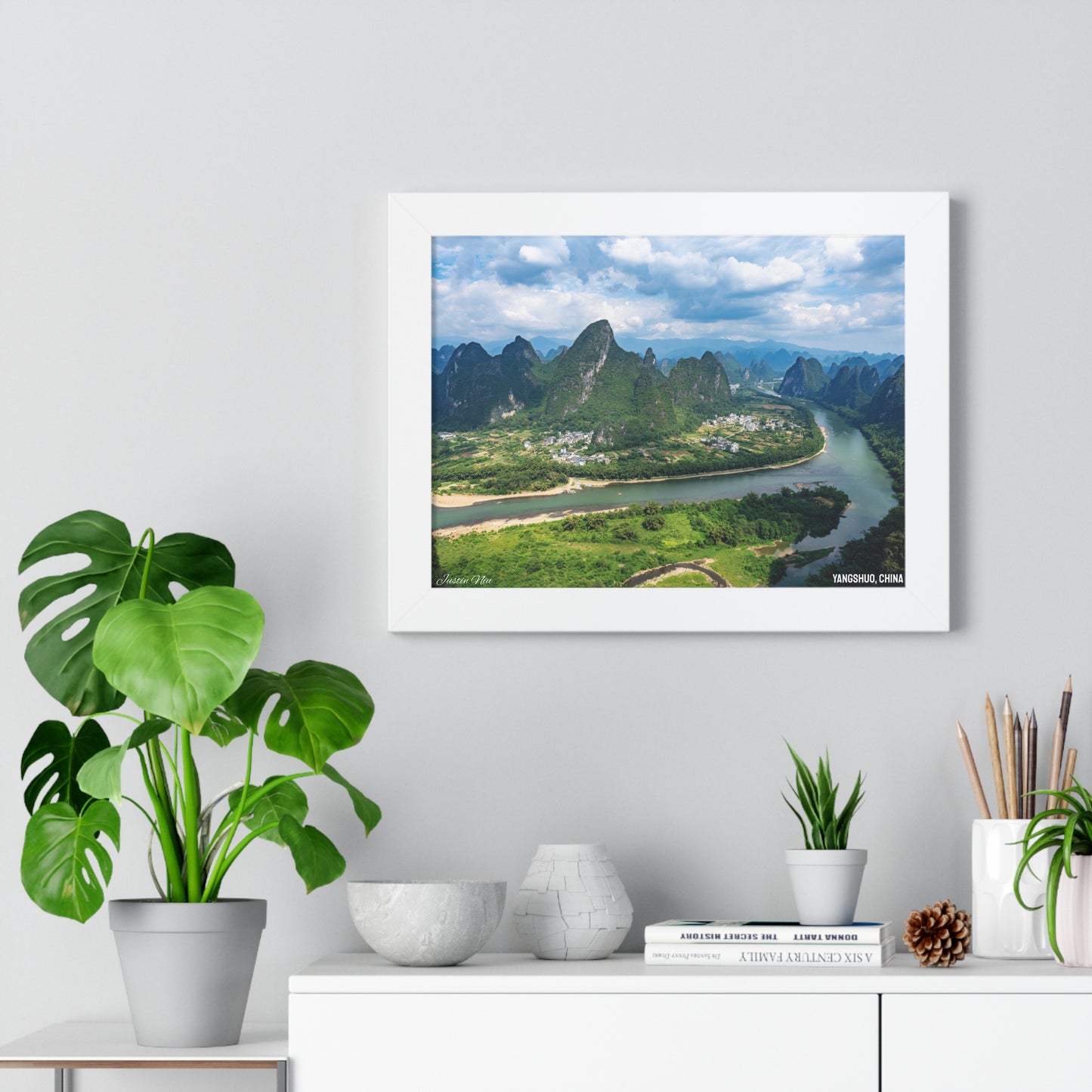 Framed Art Series - Yangshuo, China by Justin Niu