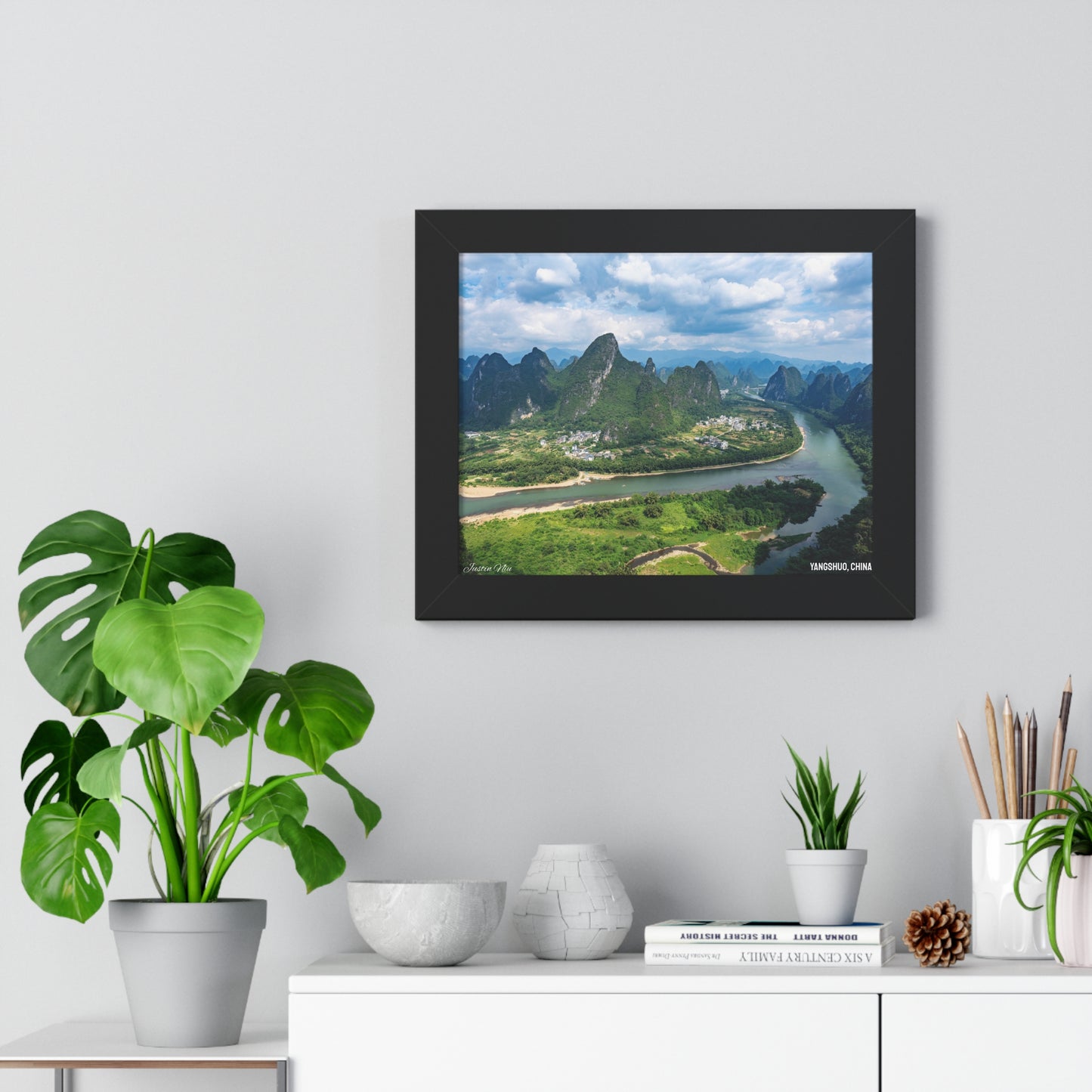 Framed Art Series - Yangshuo, China by Justin Niu