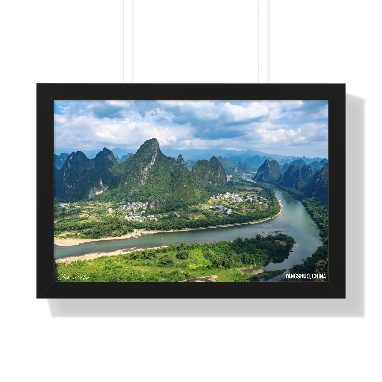 Framed Art Series - Yangshuo, China by Justin Niu