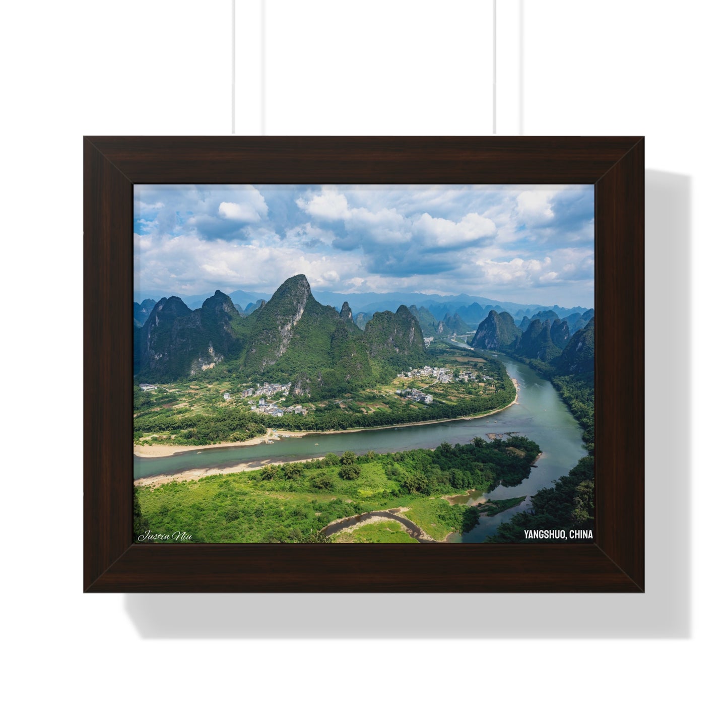 Framed Art Series - Yangshuo, China by Justin Niu