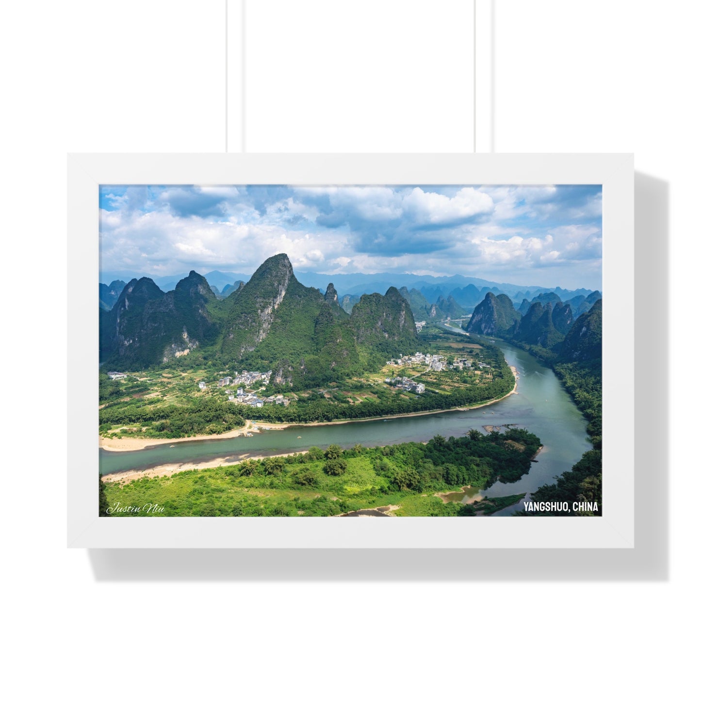 Framed Art Series - Yangshuo, China by Justin Niu