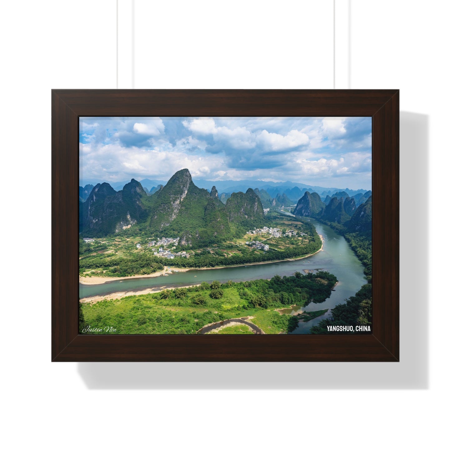 Framed Art Series - Yangshuo, China by Justin Niu