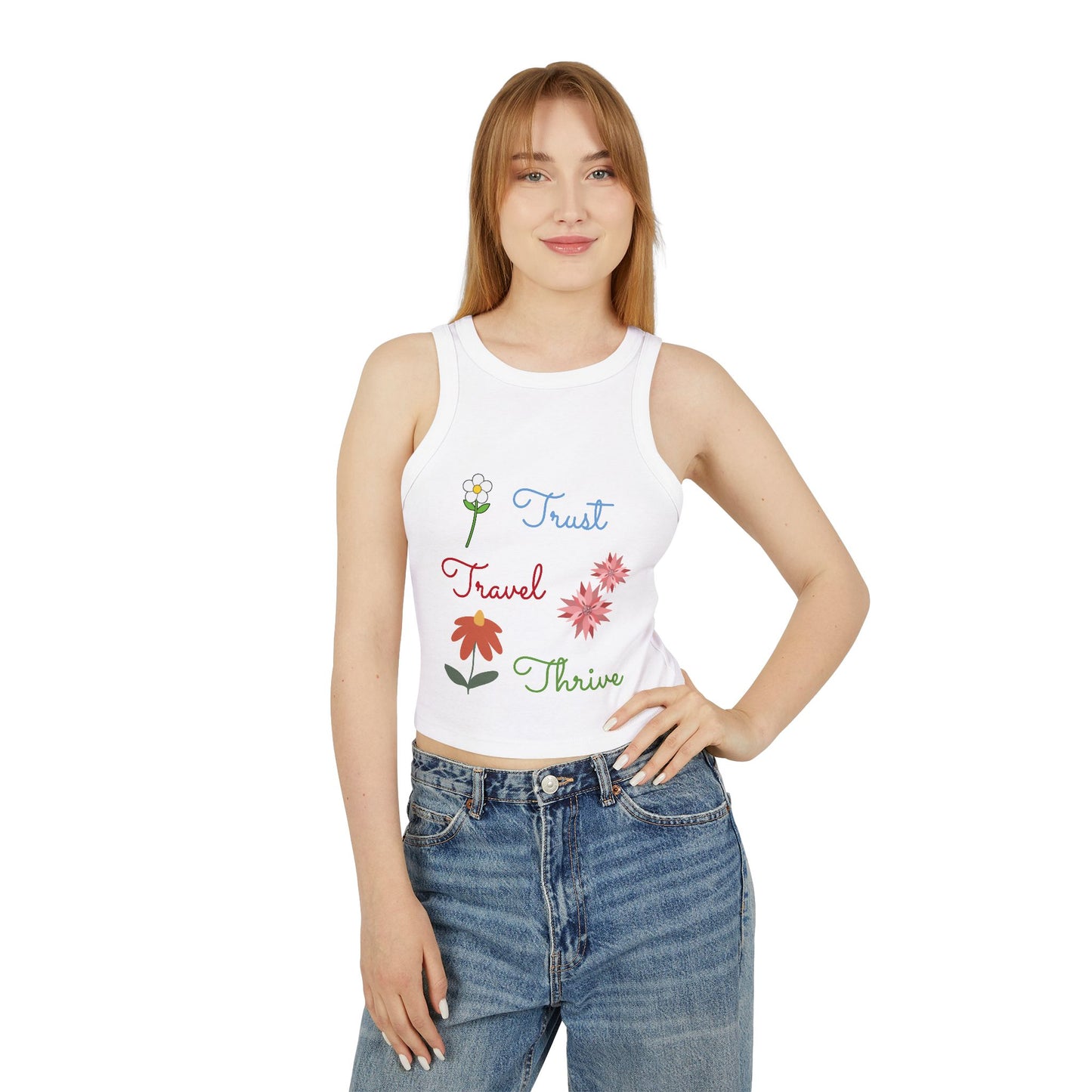 Women's Micro Rib Racer Tank Top