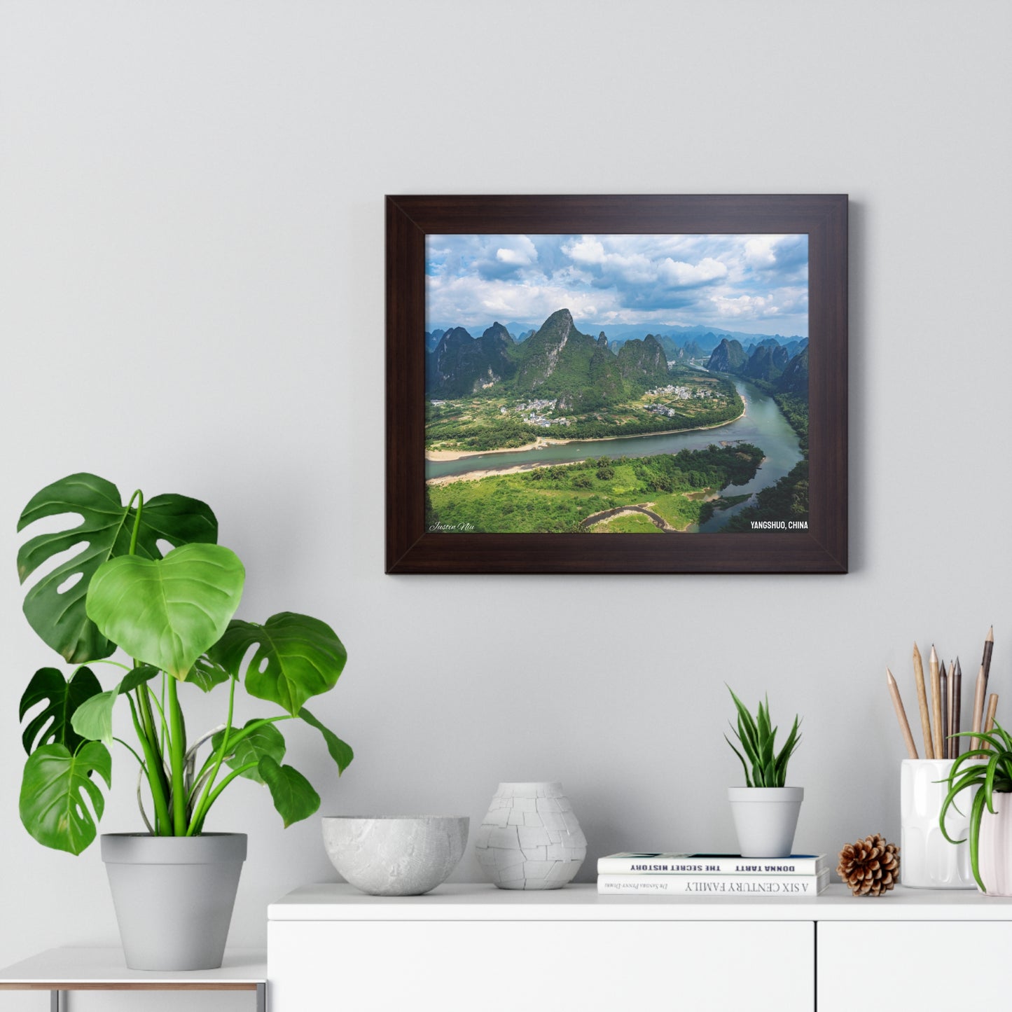 Framed Art Series - Yangshuo, China by Justin Niu