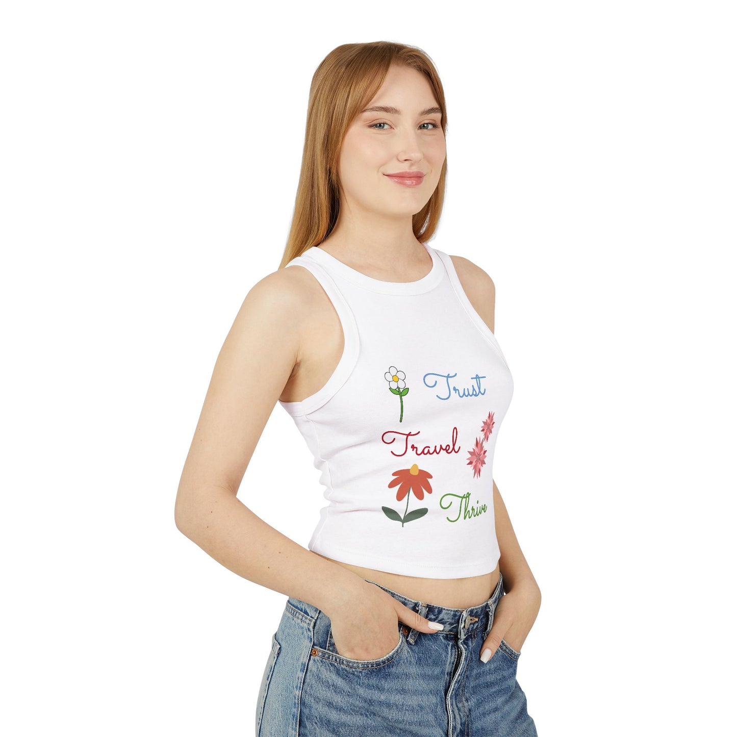 Women's Micro Rib Racer Tank Top